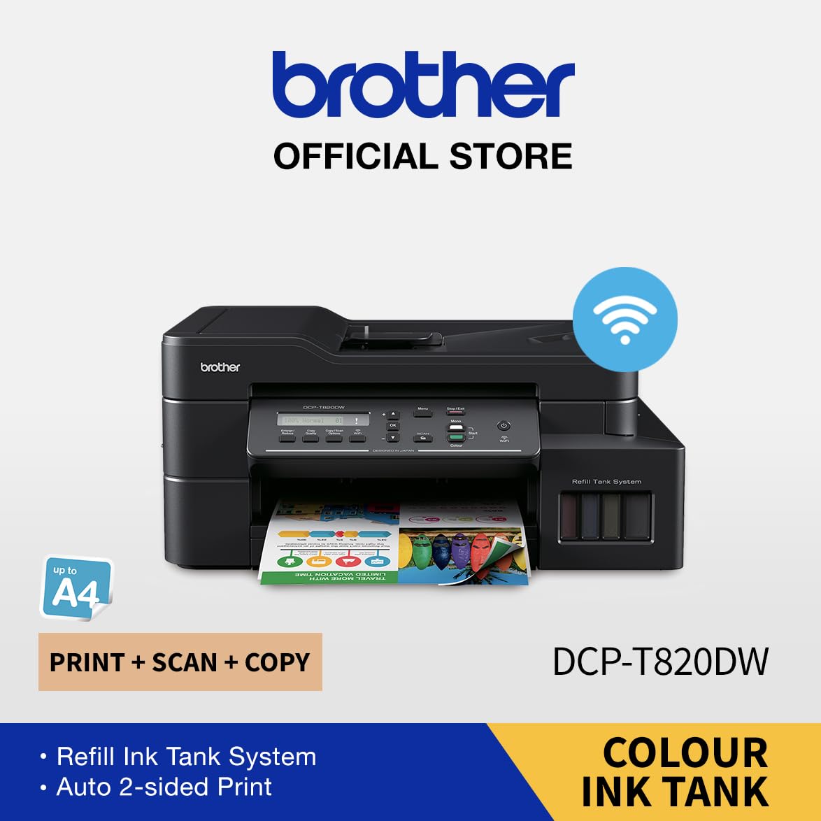 Brother DCP-T820DW Ink Tank Printer